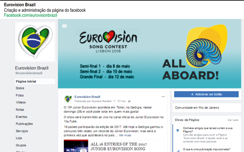 facebook eurovision brazil